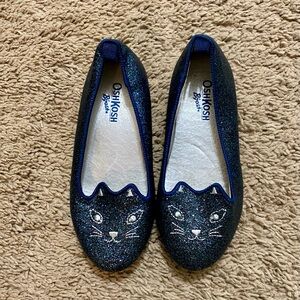 OshKosh B'gosh Sparkly Cat Face Shoes - Navy